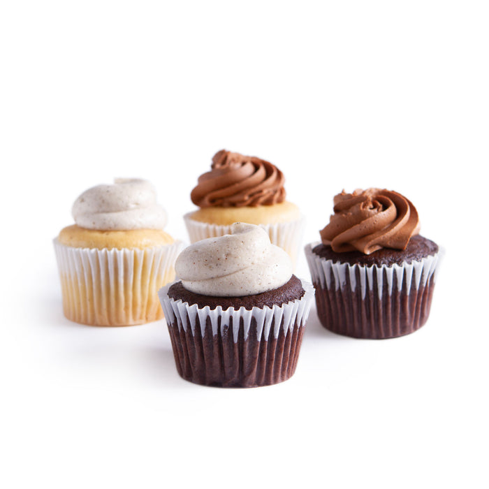 Chocolate & Vanilla Cupcake 4-pack 320g **GTA ONLY**