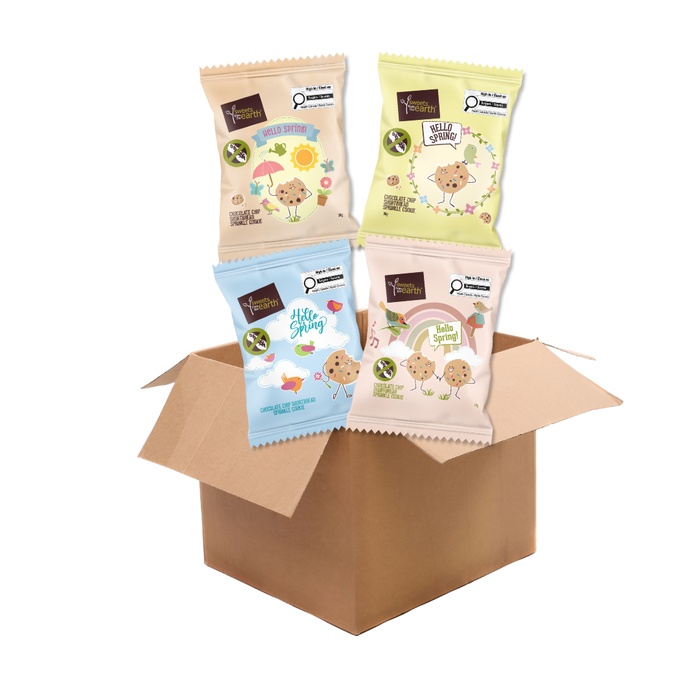 Spring Chocolate Chip Shortbread Sprinkle Cookies - Box of 30