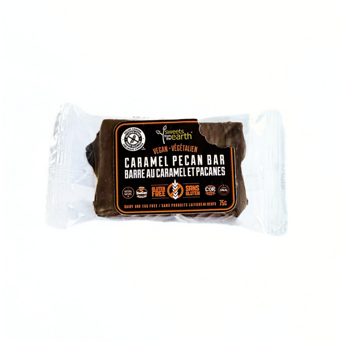 Barre caramel pacanes sans gluten - 75g x 6 pack