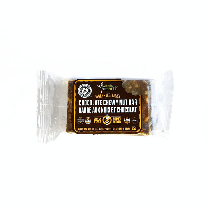 Gluten Free Chocolate Chewy Nut Bar - 75g x 6 **GTA ONLY**