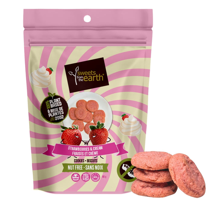 Strawberries & Cream Cookie Pouch 180g
