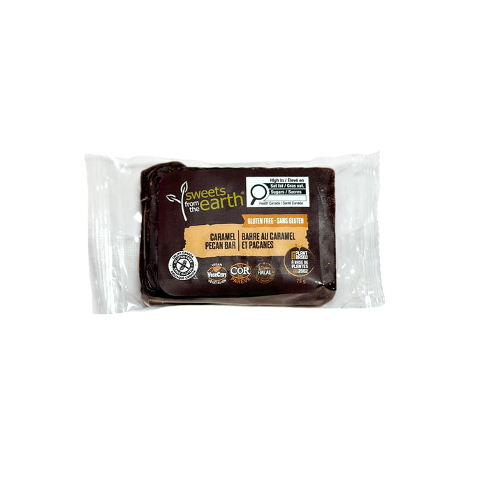 Barre caramel pacanes sans gluten - 75g x 6 pack