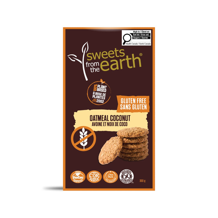 Boîte de biscuits à l'avoine et à la noix de coco sans gluten - 300g 