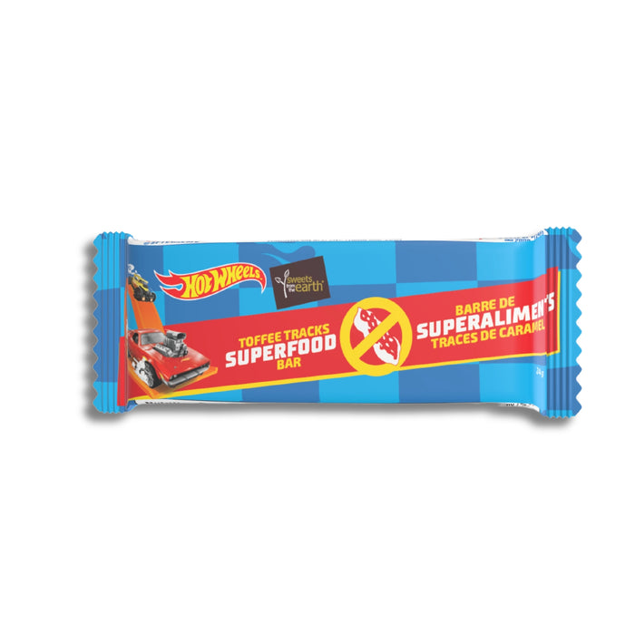 Hot Wheels Toffee Tracks Superfood Bars - 24g x 5