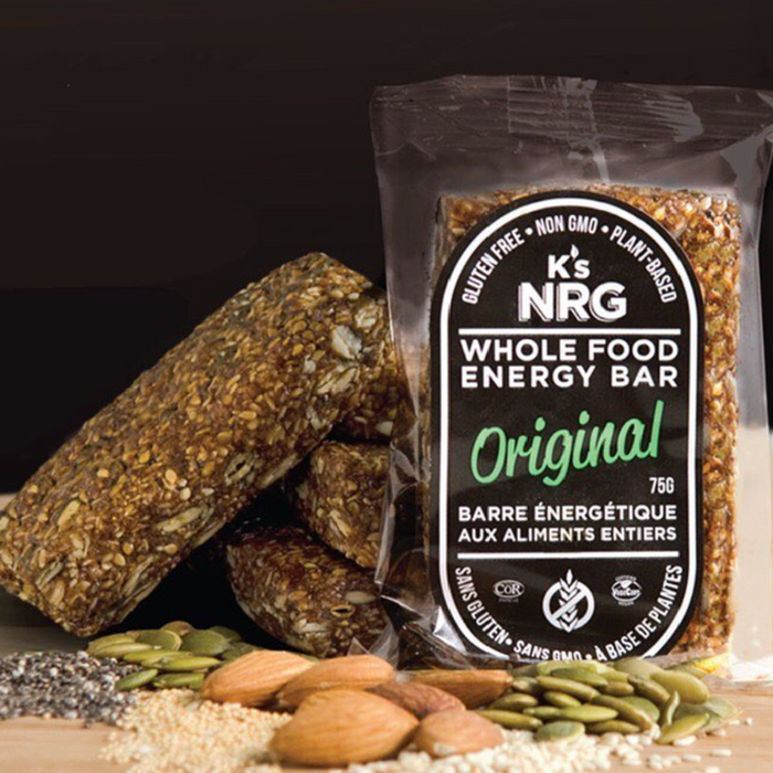 Barre énergétique aux aliments entiers saveur Originale K's NRG - 75g x 6 pack