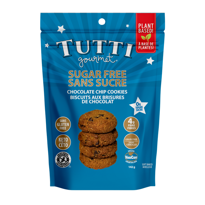 Tutti Gourmet Sugar Free Chocolate Chip Cookies 142g