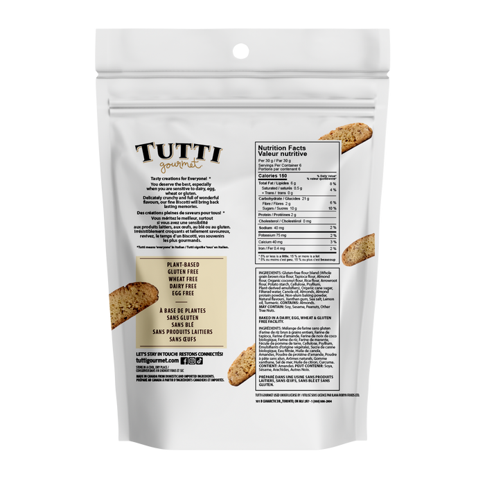 Tutti Gourmet - Biscotti au citron 180g