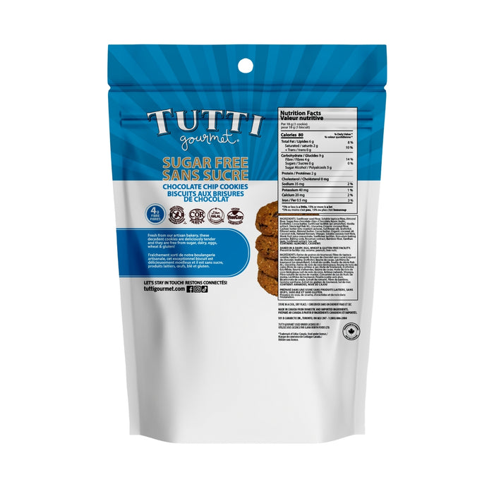 Tutti Gourmet Sugar Free Chocolate Chip Cookies 142g