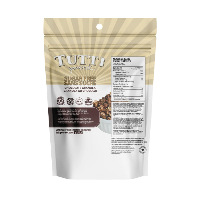 Tutti Gourmet Sugar Free Chocolate Granola 190g