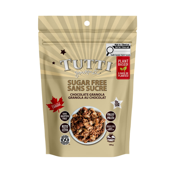 Tutti Gourmet Sugar Free Chocolate Granola 190g