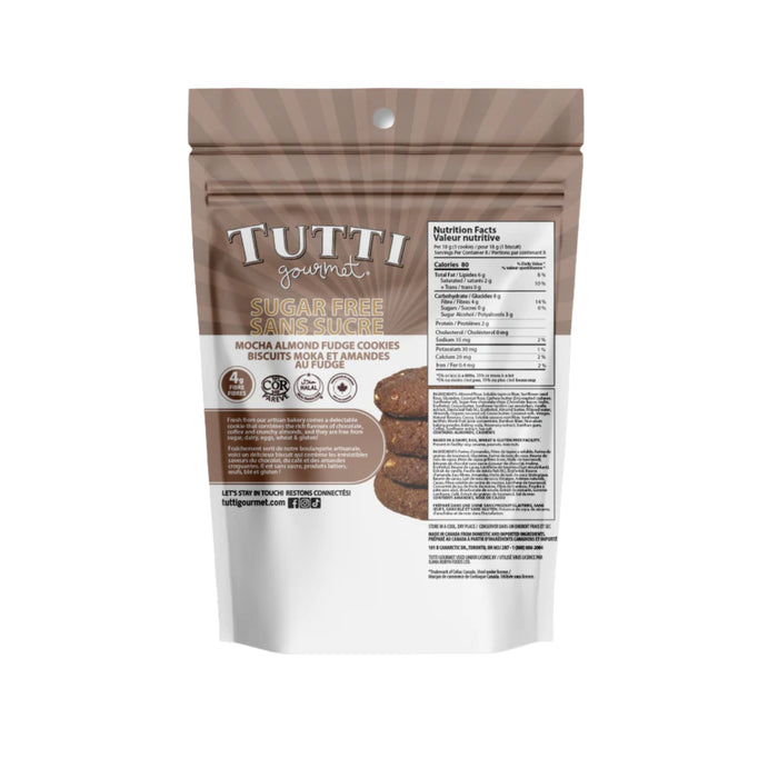 Tutti Gourmet Sugar Free Mocha Almond Fudge Cookies 142g