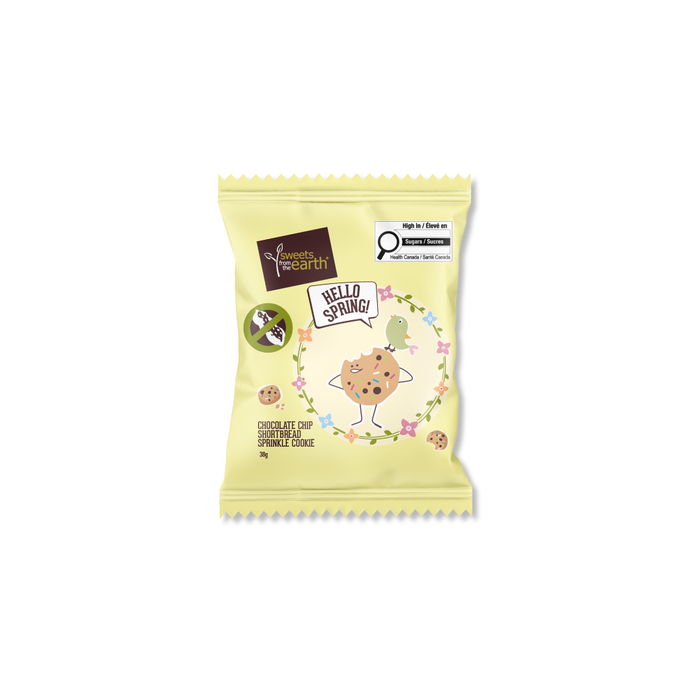 Spring Chocolate Chip Shortbread Sprinkle Cookies - Box of 30