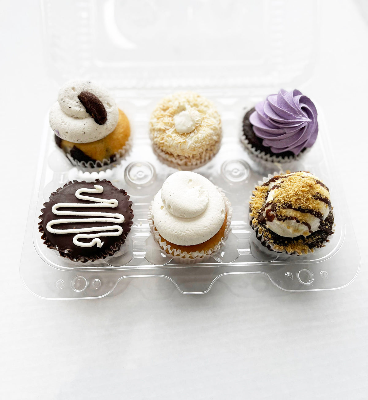 6 Pack Assorted Cupcakes - Sin Desserts