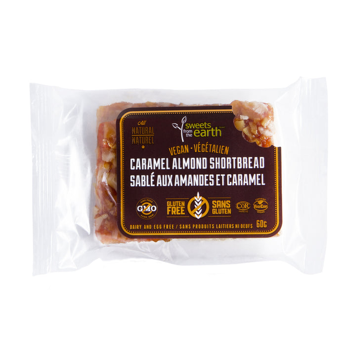 Gluten Free Caramel Almond Shortbread - 60g x 6 pack
