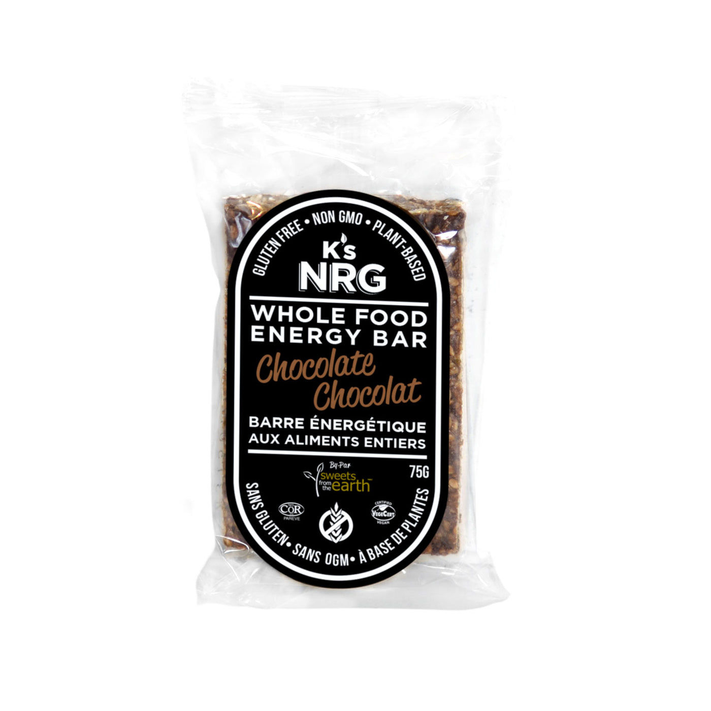 K's NRG Whole Food Energy Bars Chocolate 75g x 6 pack — Sweets from
