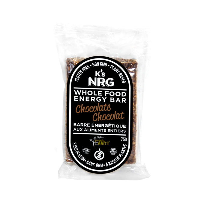 Barre énergétique aux aliments entiers saveur Chocolat K's NRG - 75g x 6 pack